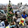 Philippine typhoon survivors celebrate Christmas