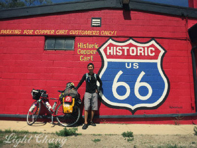 Taiwanese cyclist Zhang Yongwei bike trip across America