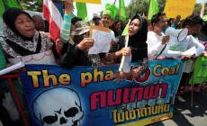 Protest over coal power plant in Thailand