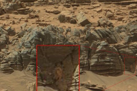 Crab like strange thing seen on planet Mars